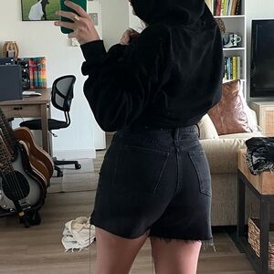 Black Denim Women's Shorts
